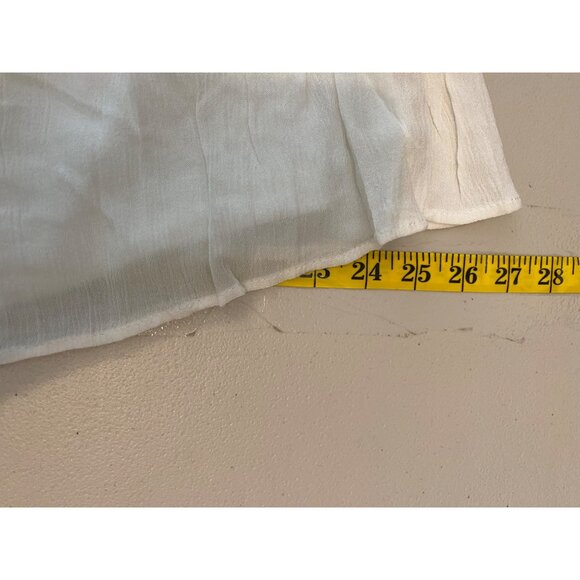 Xhilaration Womens Boho Embroidered White Tunic Dress Top Long Sleeve Medium - Picture 8 of 9